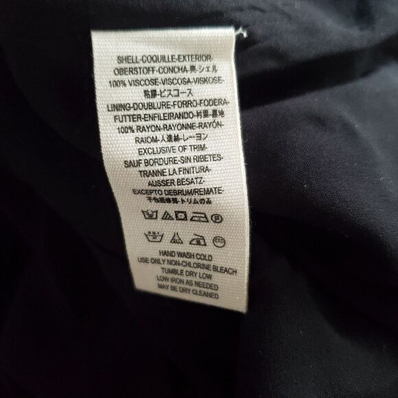 Free People Mini Dress Women Size 2 Black Cream A-Line Flare Keyhole Abbie - Picture 8 of 10